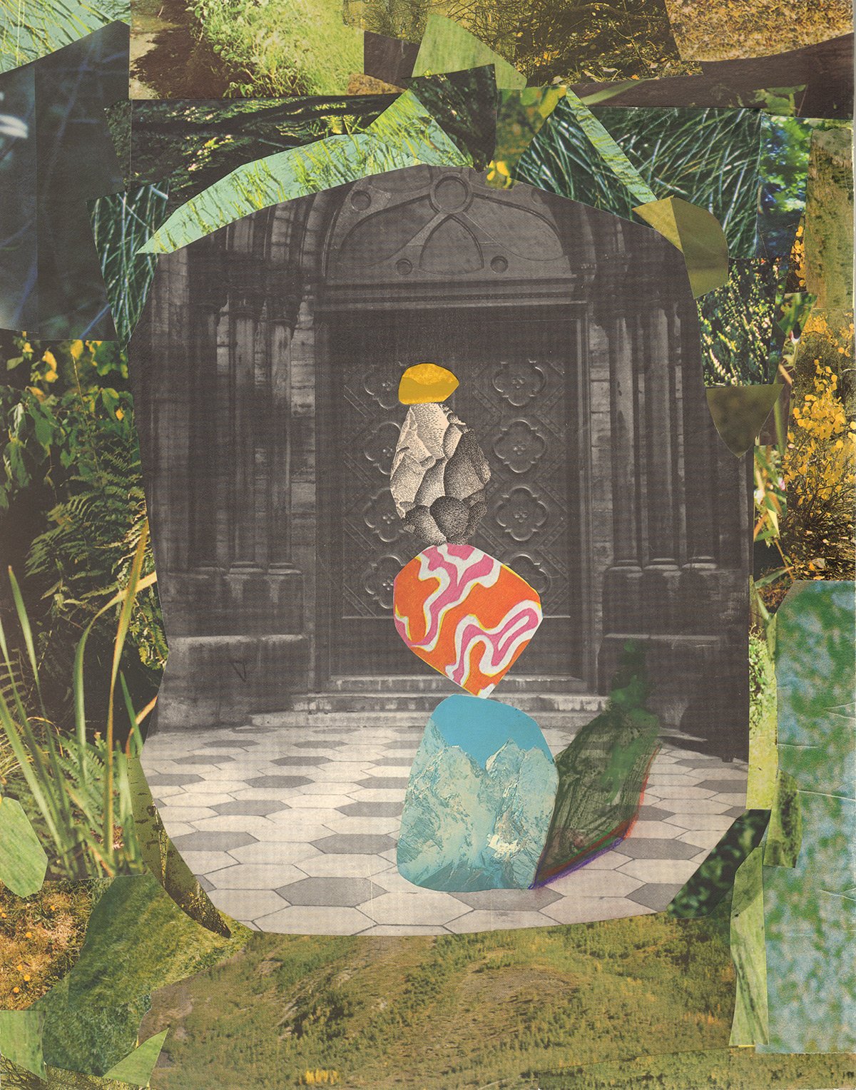 Rock Shrine, Entrance, artwork by Brandi Strickland Bentley